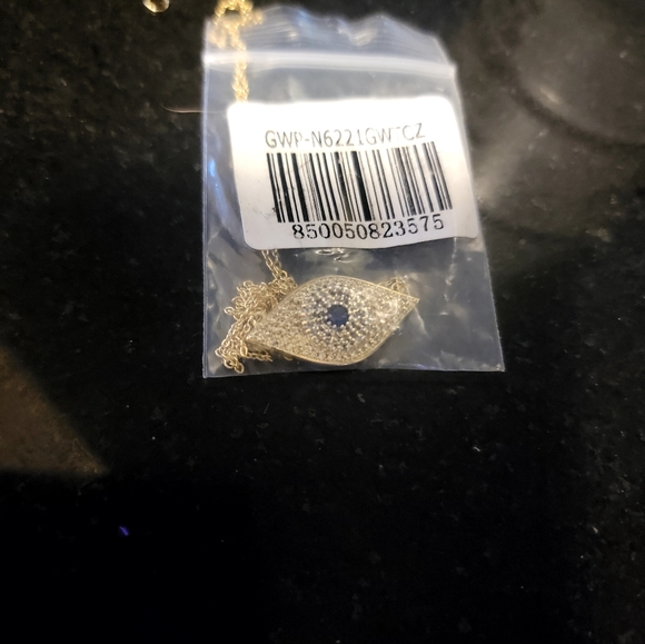 Melinda Maria Gold Necklace with Blue Evil Eye Necklace 79 Ring 52 Price For 1 - Picture 9 of 17